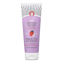 KP Body Scrub Strawberry - Anında yumuşatan vücut peelingi, çilek aromalı AHA, FIRST AID BEAUTY